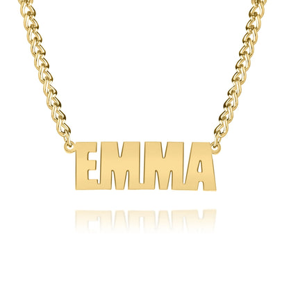 Collier Prénom Personnalisé avec chaine épaisse