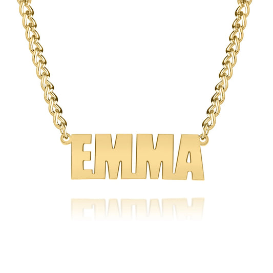 Collier Prénom Personnalisé avec chaine épaisse