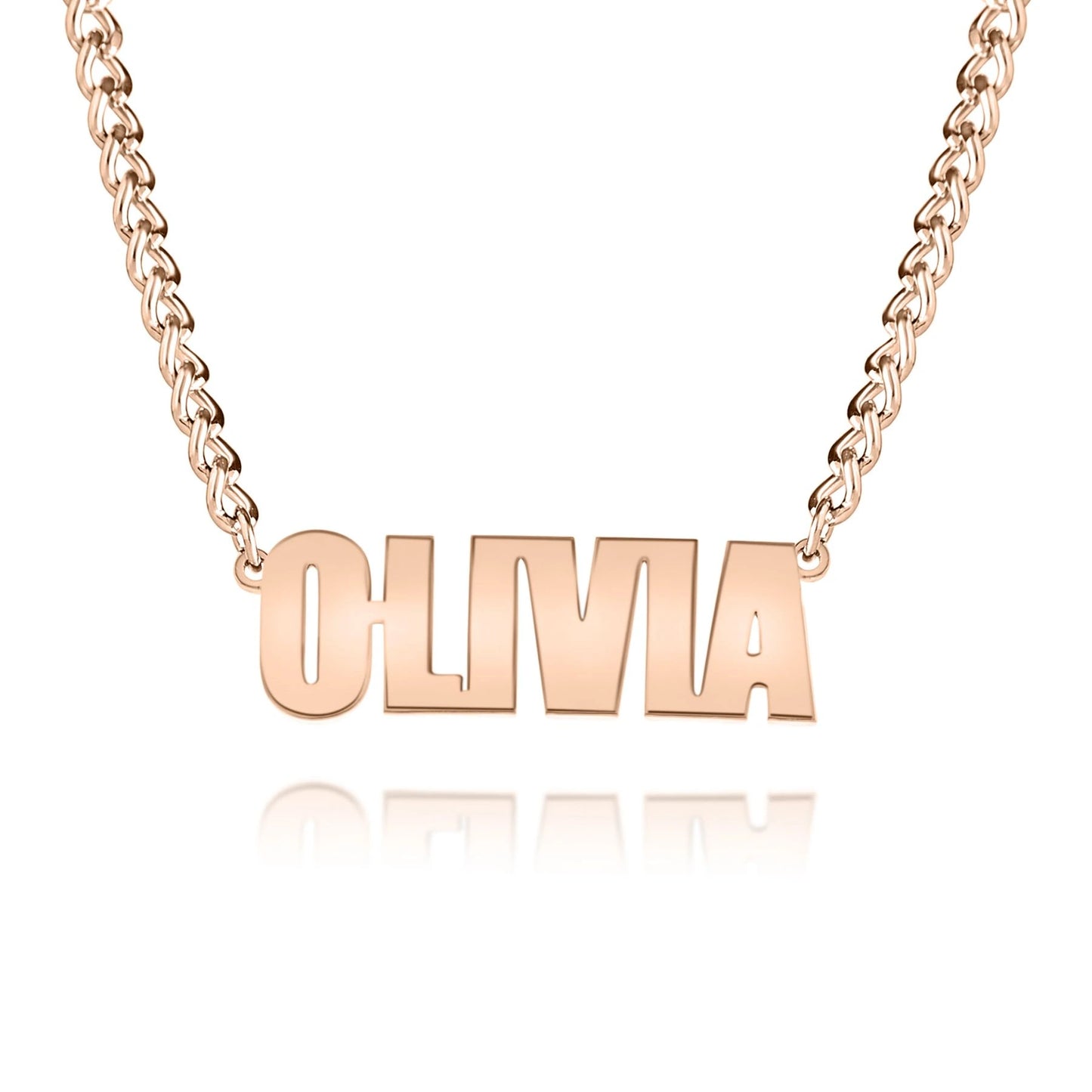 Collier Prénom Personnalisé avec chaine épaisse