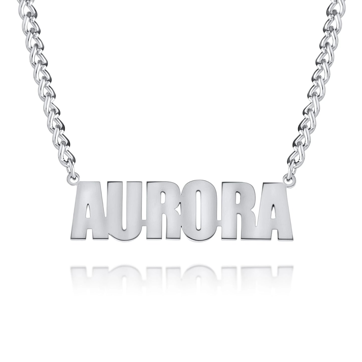 Collier Prénom Personnalisé avec chaine épaisse