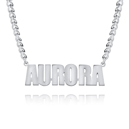 Collier Prénom Personnalisé avec chaine épaisse