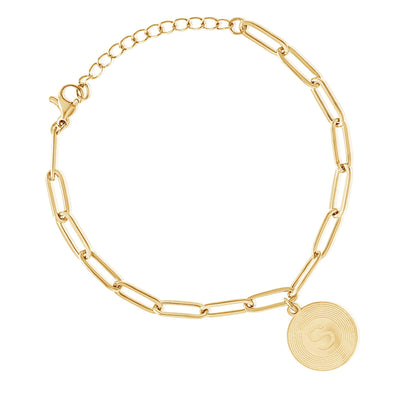 Bracelet Personnalisé Sunburst avec Initiale