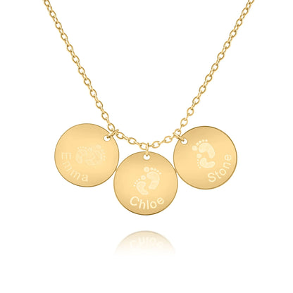 Pendentif Disques Personnalisables Bébé