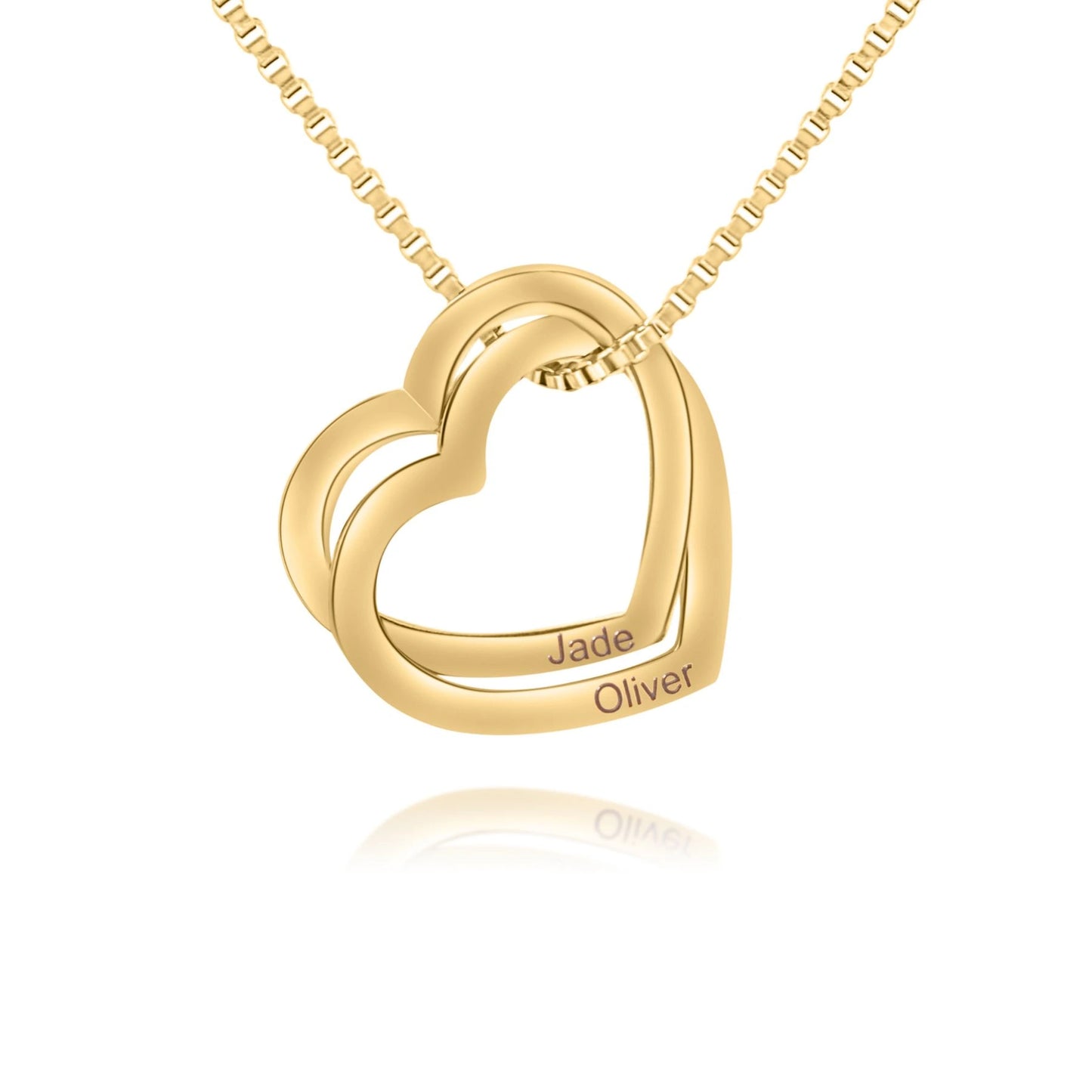 Collier Coeurs Entrelacés