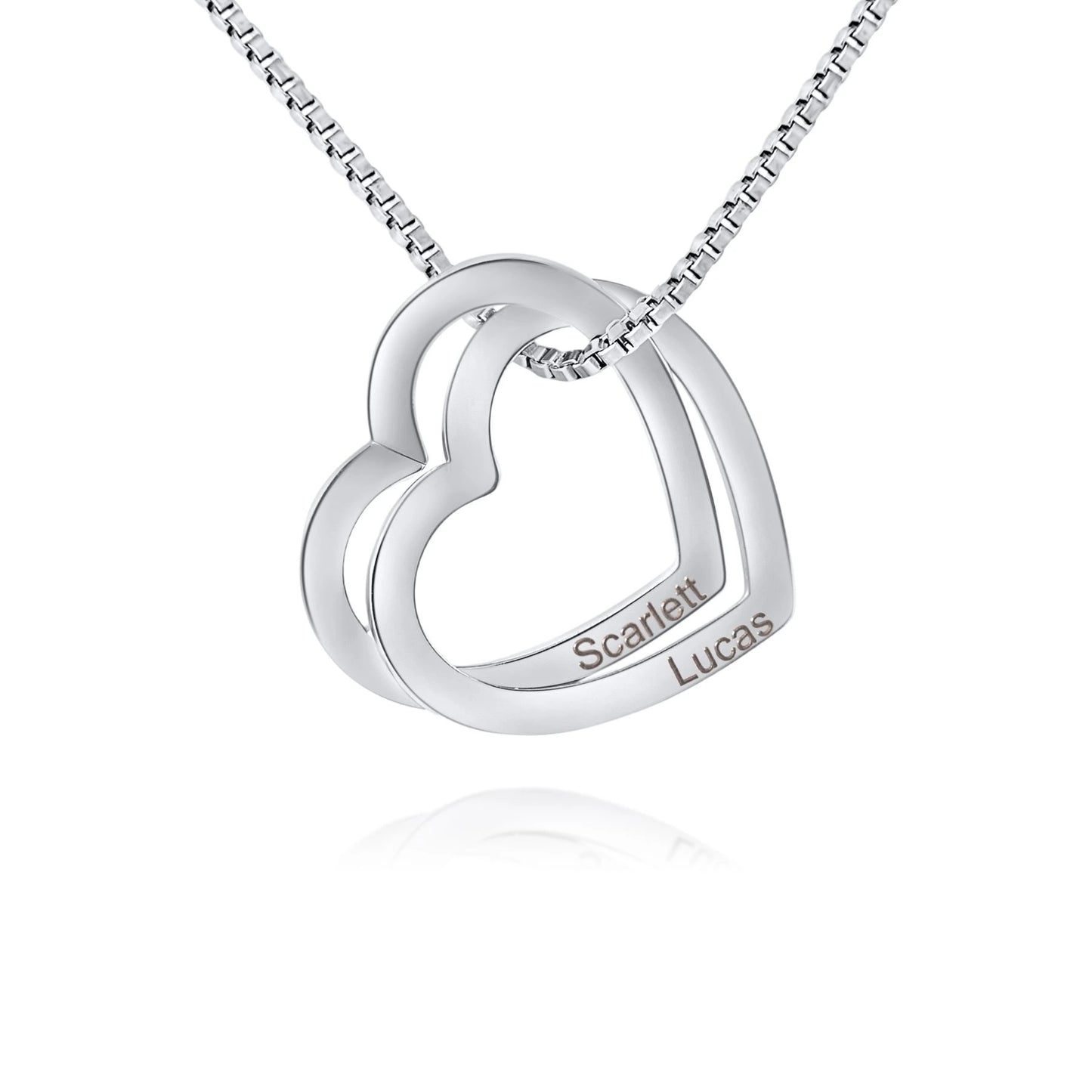 Collier Coeurs Entrelacés