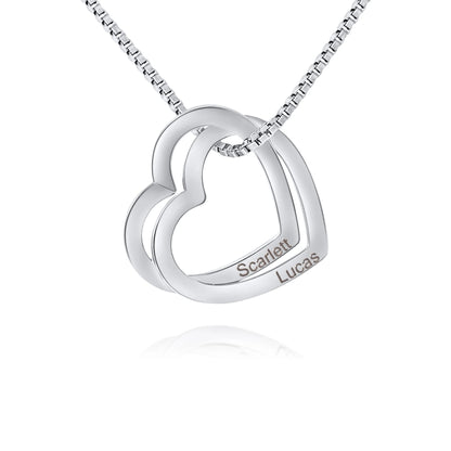 Collier Coeurs Entrelacés
