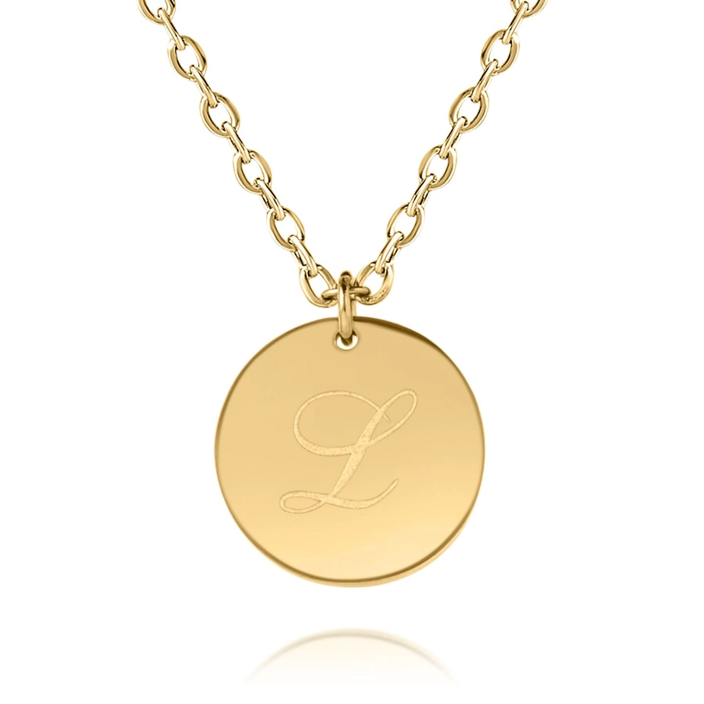 Pendentif Disques Personnalisés Initiales Gravées