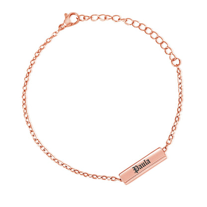 Bracelet avec Barre 3D Personnalisée