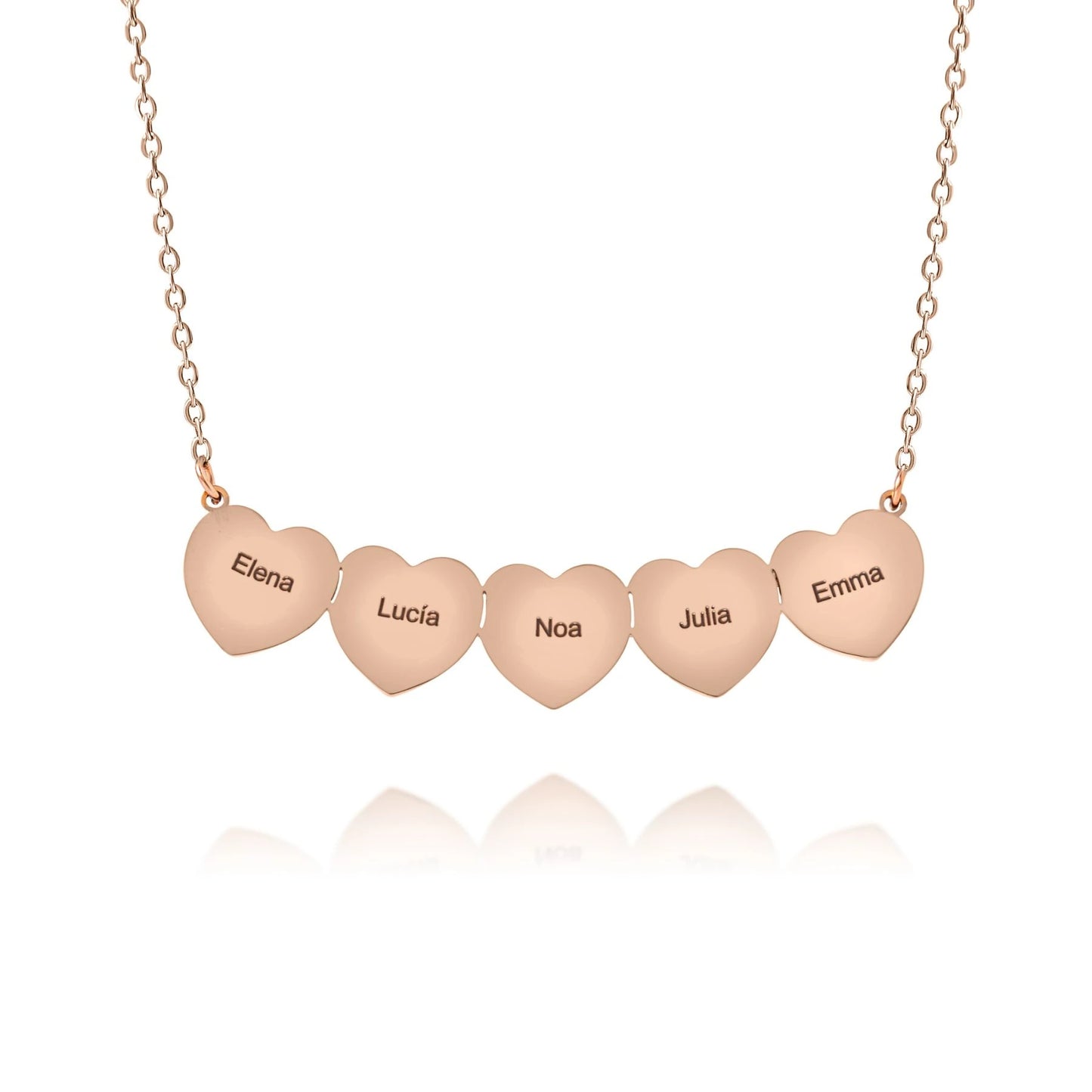 Collier Plusieurs Petits Coeurs