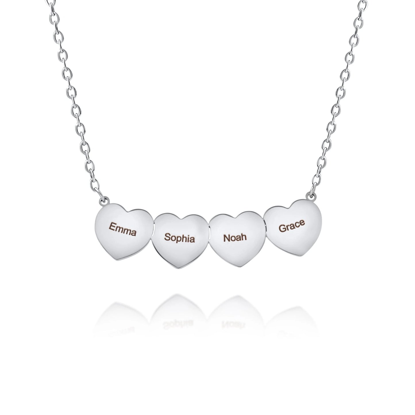 Collier Plusieurs Petits Coeurs