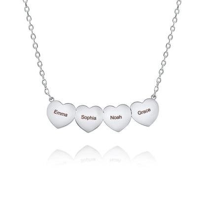 Collier Plusieurs Petits Coeurs