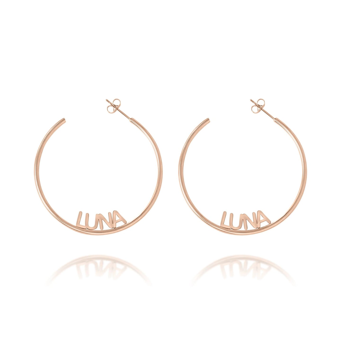Boucles d'oreilles Créoles Ouvertes Personnalisées