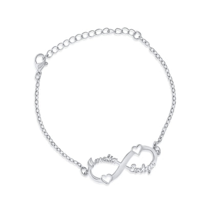 Doppelherz Unendlichkeit Armband