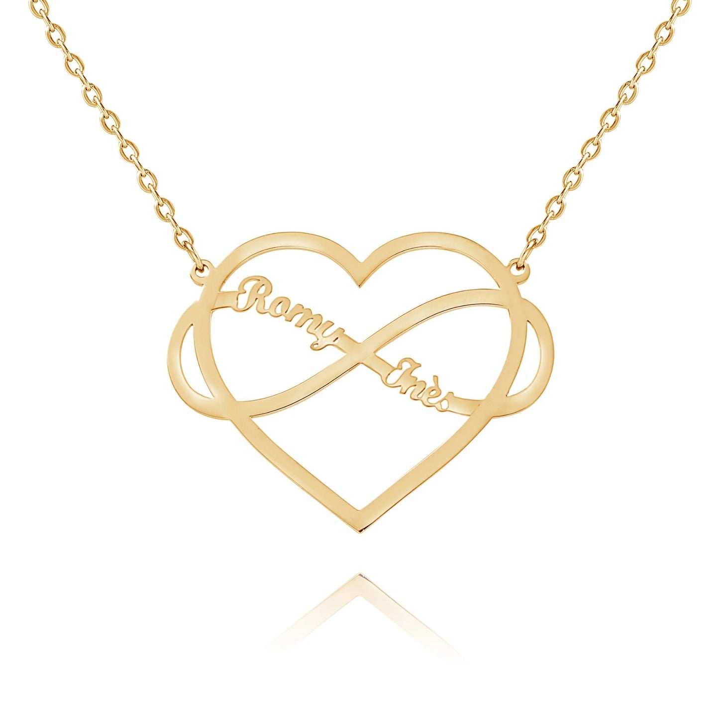 Collier Coeur & Infini Personnalisé
