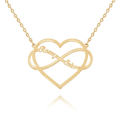 Collier Coeur & Infini Personnalisé