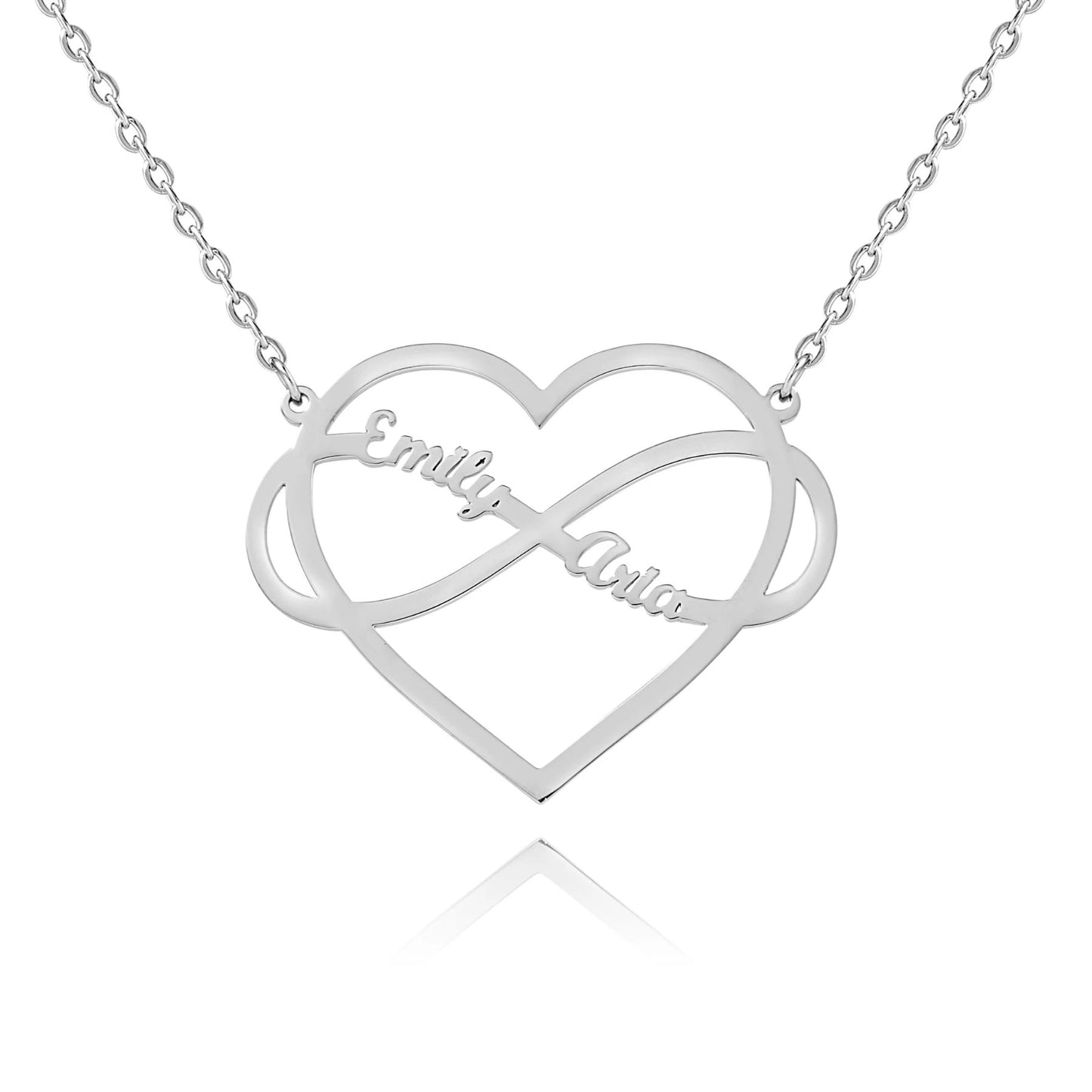 Collier Coeur & Infini Personnalisé