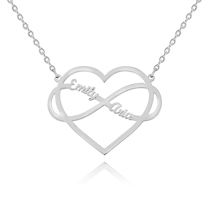 Collier Coeur & Infini Personnalisé
