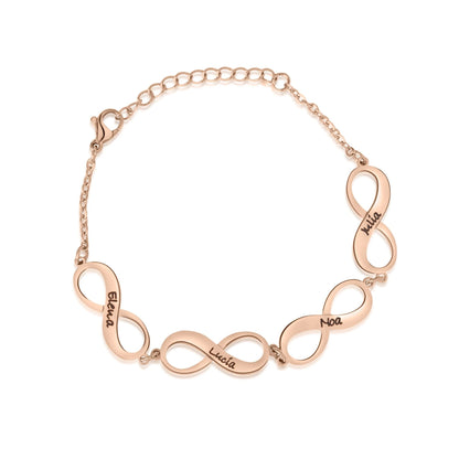 Bracelet Pendentifs Infinis Personnalisé