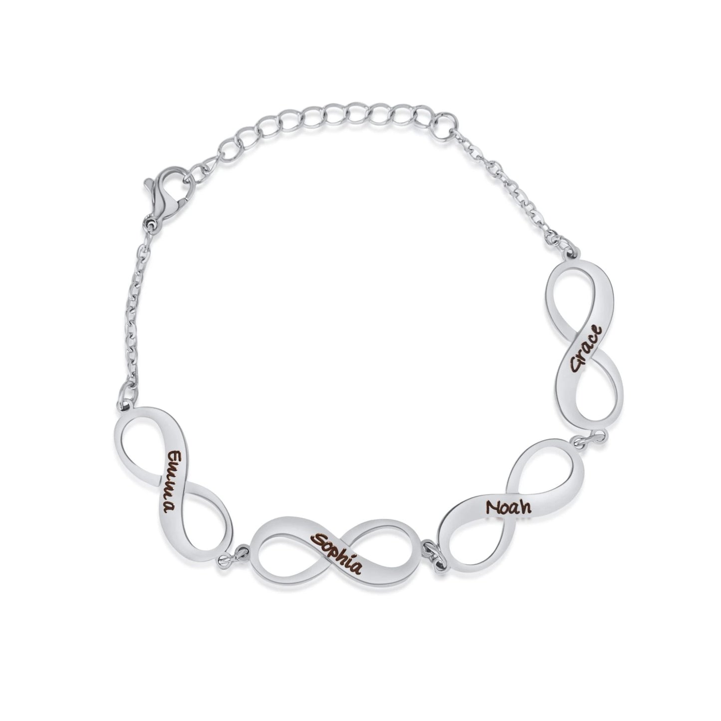 Bracelet Pendentifs Infinis Personnalisé