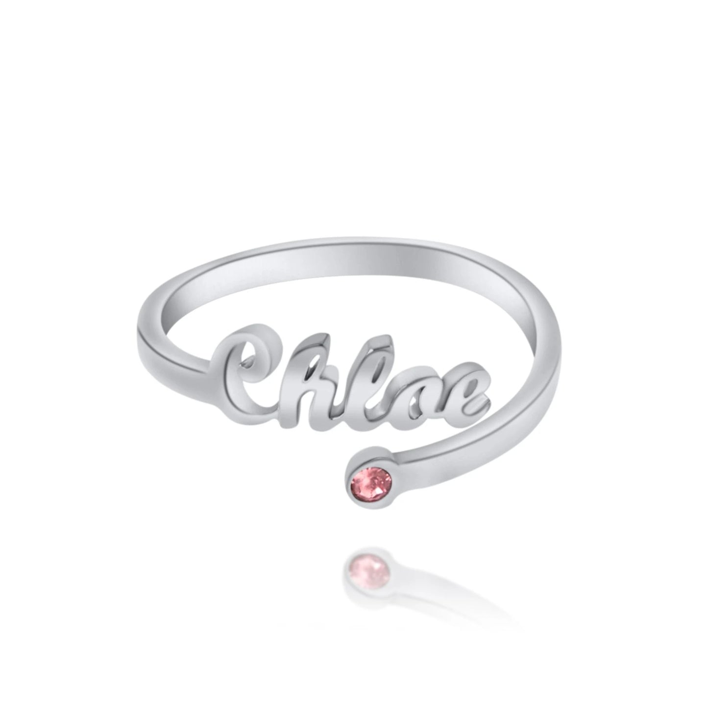 Bague Ouverte avec Pierre de Naissance