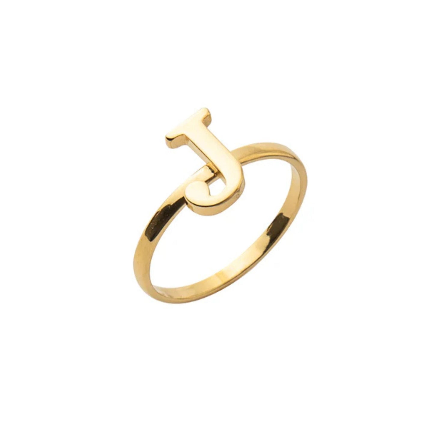 Stapelbarer Ring mit Initialen Personalisiert