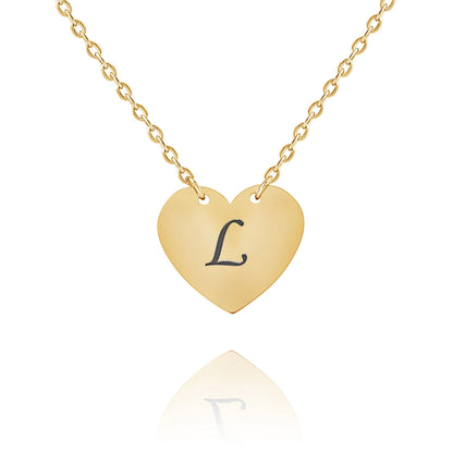 Collar Corazón con Inicial Personalizado