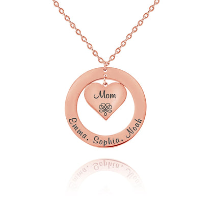 Pendentif Personnalisé Coeur Cerclé
