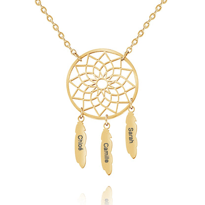 Collier Prénom Attrape-rêve Dreamcatcher