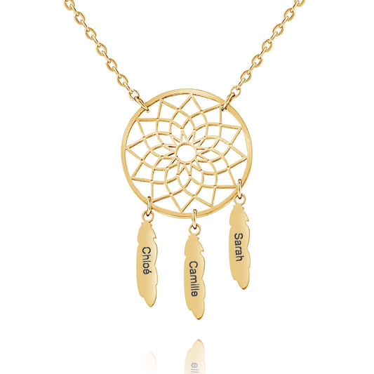 Collar Atrapasueños con Nombre Personalizado