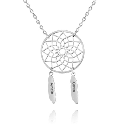Collier Prénom Attrape-rêve Dreamcatcher