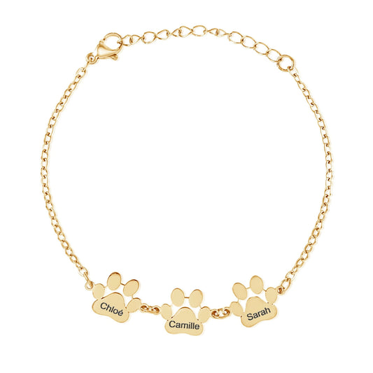Pulsera con Huellas Personalizada
