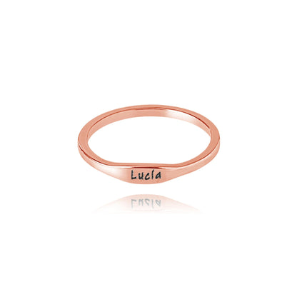 Bague Fine Prénom Gravé
