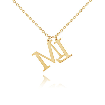 Collier personnalisé Initiales Majuscules