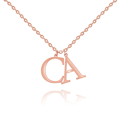 Collier personnalisé Initiales Majuscules