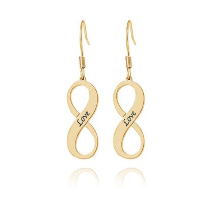 Boucles d'oreilles Pendantes Infini