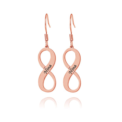 Boucles d'oreilles Pendantes Infini