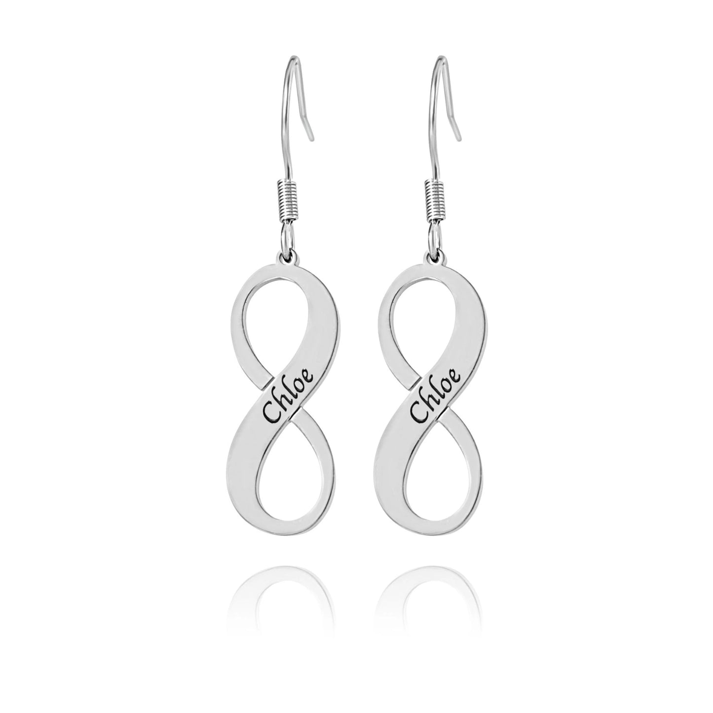 Boucles d'oreilles Pendantes Infini