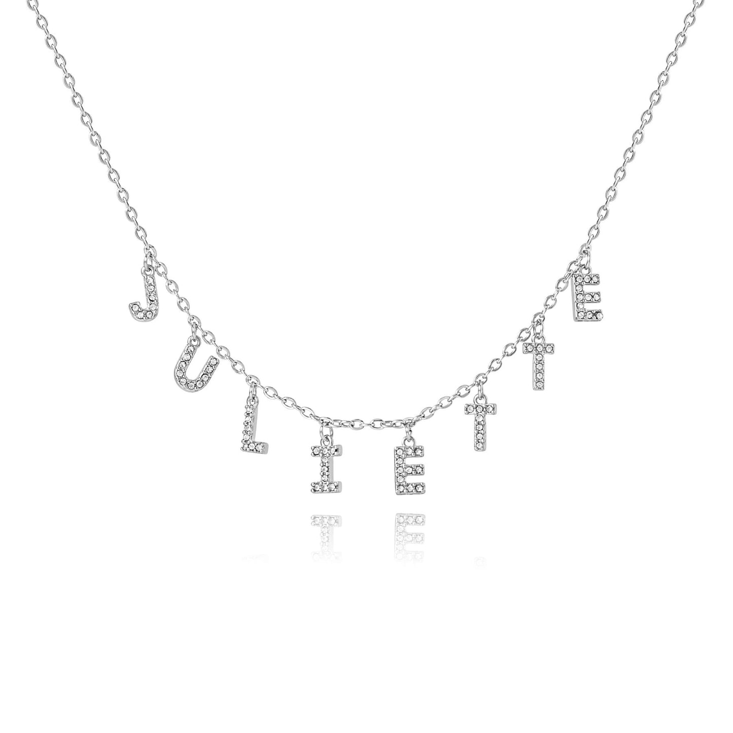 Collier Prénom avec Lettres Serties de Pierres