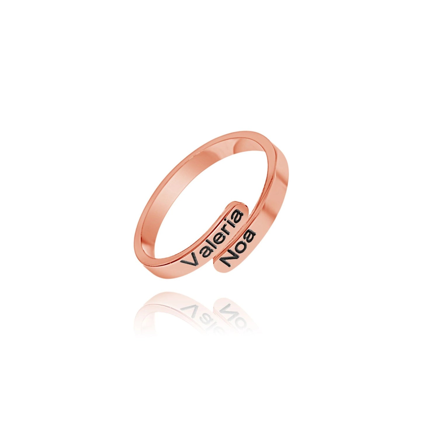 Bague Simple Deux Prénoms