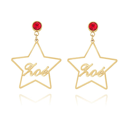 Boucles d'oreilles Étoiles Personnalisées