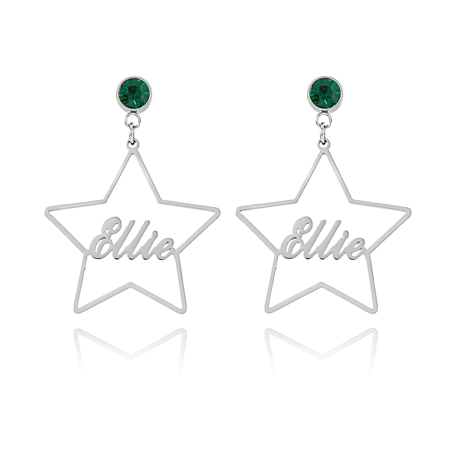 Boucles d'oreilles Étoiles Personnalisées