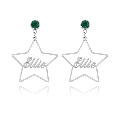 Boucles d'oreilles Étoiles Personnalisées