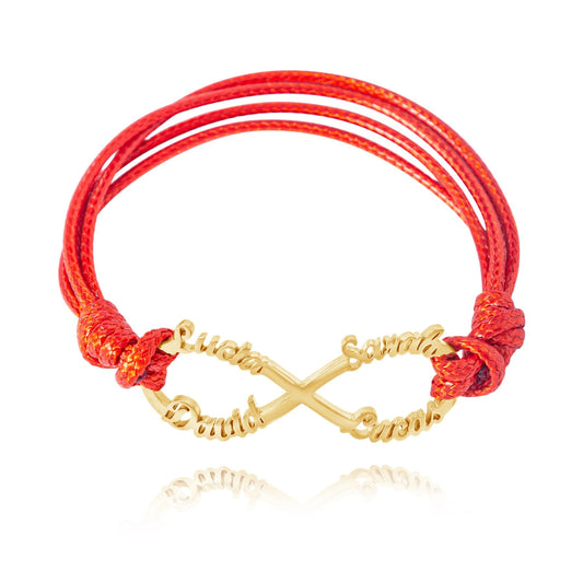 Pulsera de Cordón Infinito Personalizada