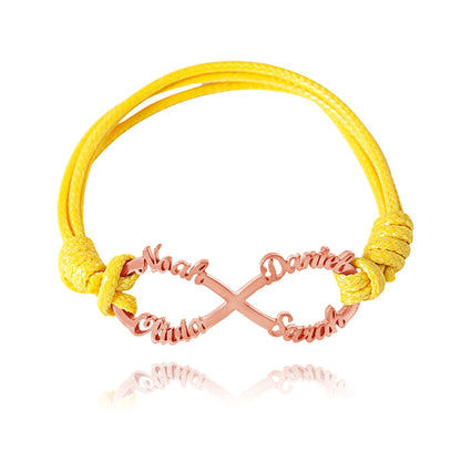 Bracelet Infini Personnalisé Corde