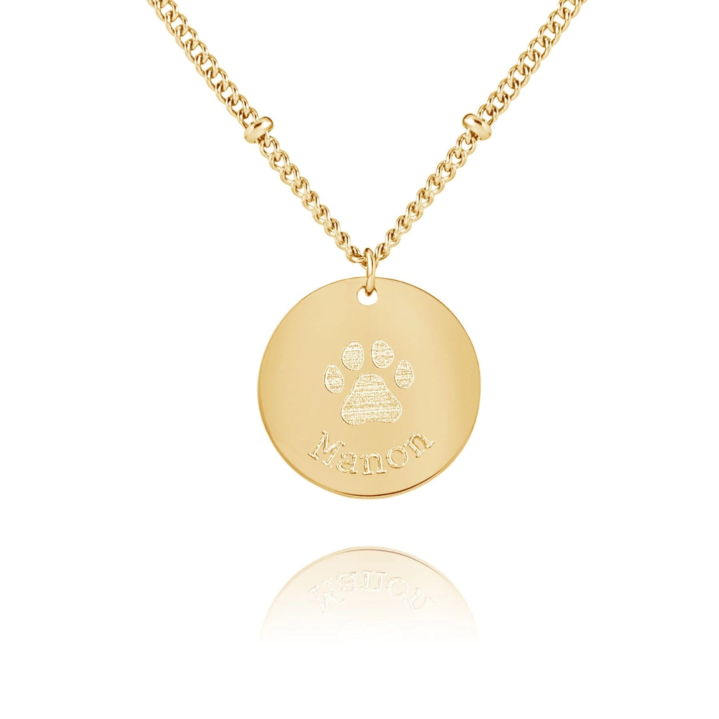Collier Personnalisé avec Empreinte de Patte