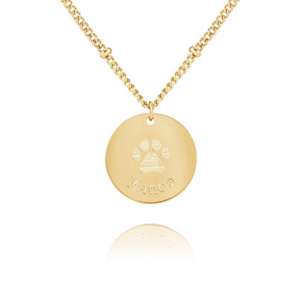 Collier Personnalisé avec Empreinte de Patte