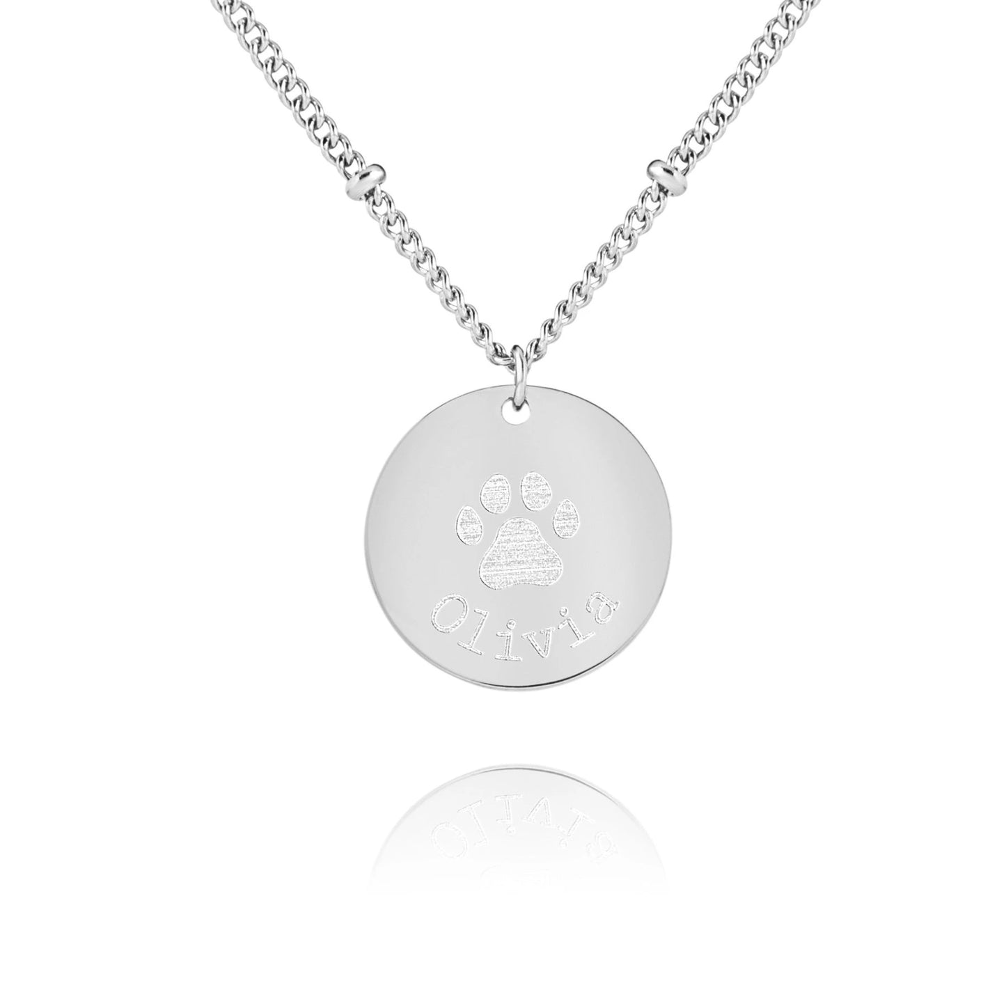 Collier Personnalisé avec Empreinte de Patte