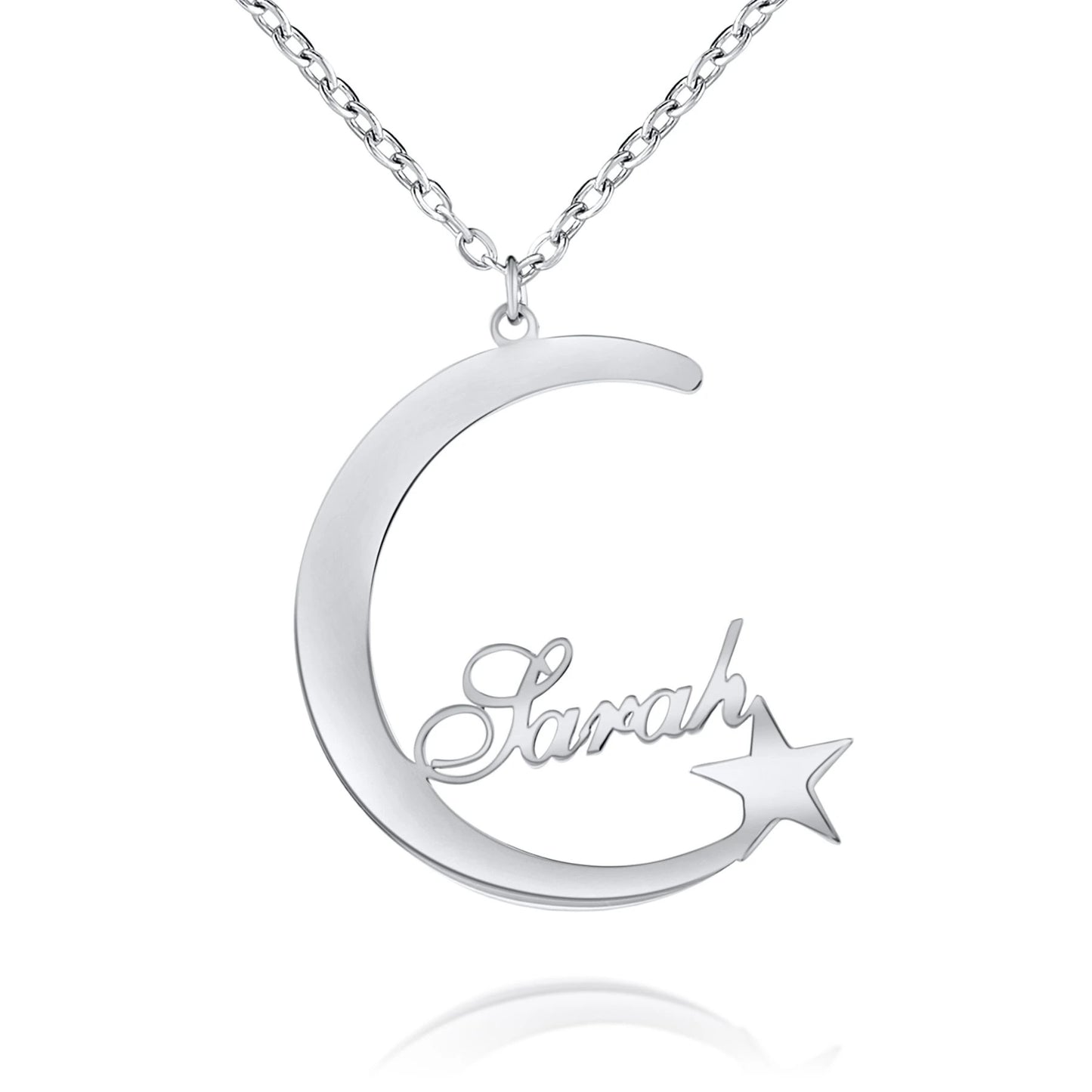 Collier Lune et Étoile Personnalisé