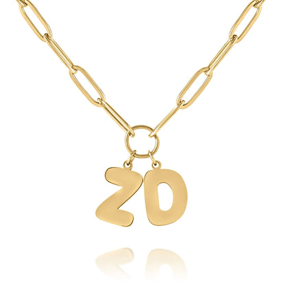 Collier Lettres Douces & Chaîne Gourmette