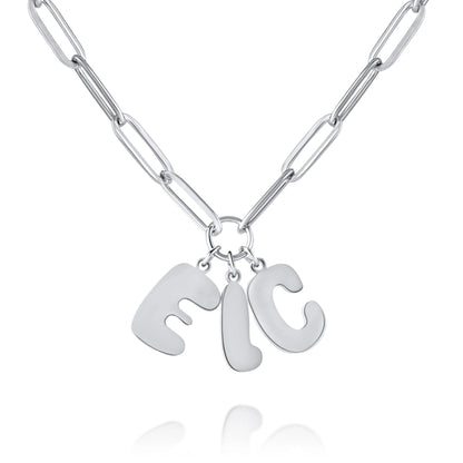Collier Lettres Douces & Chaîne Gourmette
